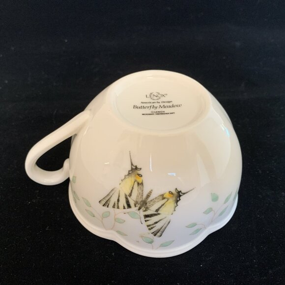 Lenox Butterfly Meadow 2 Pc Soup Mug & Sandwich Tray Set Porcelain Dishware - Picture 14 of 14